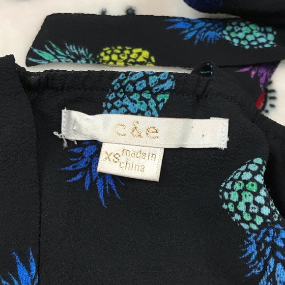 c & e pineapple romper with pockets - Picture 8 of 8